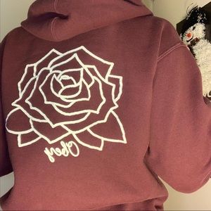 $29 Obey hoodie burgundy